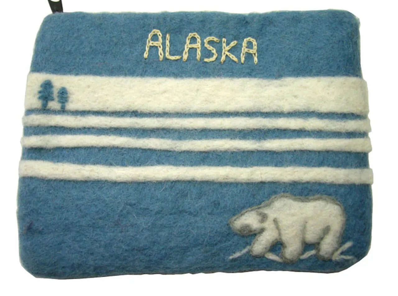 Handmade Felt Pouch - ALASKA