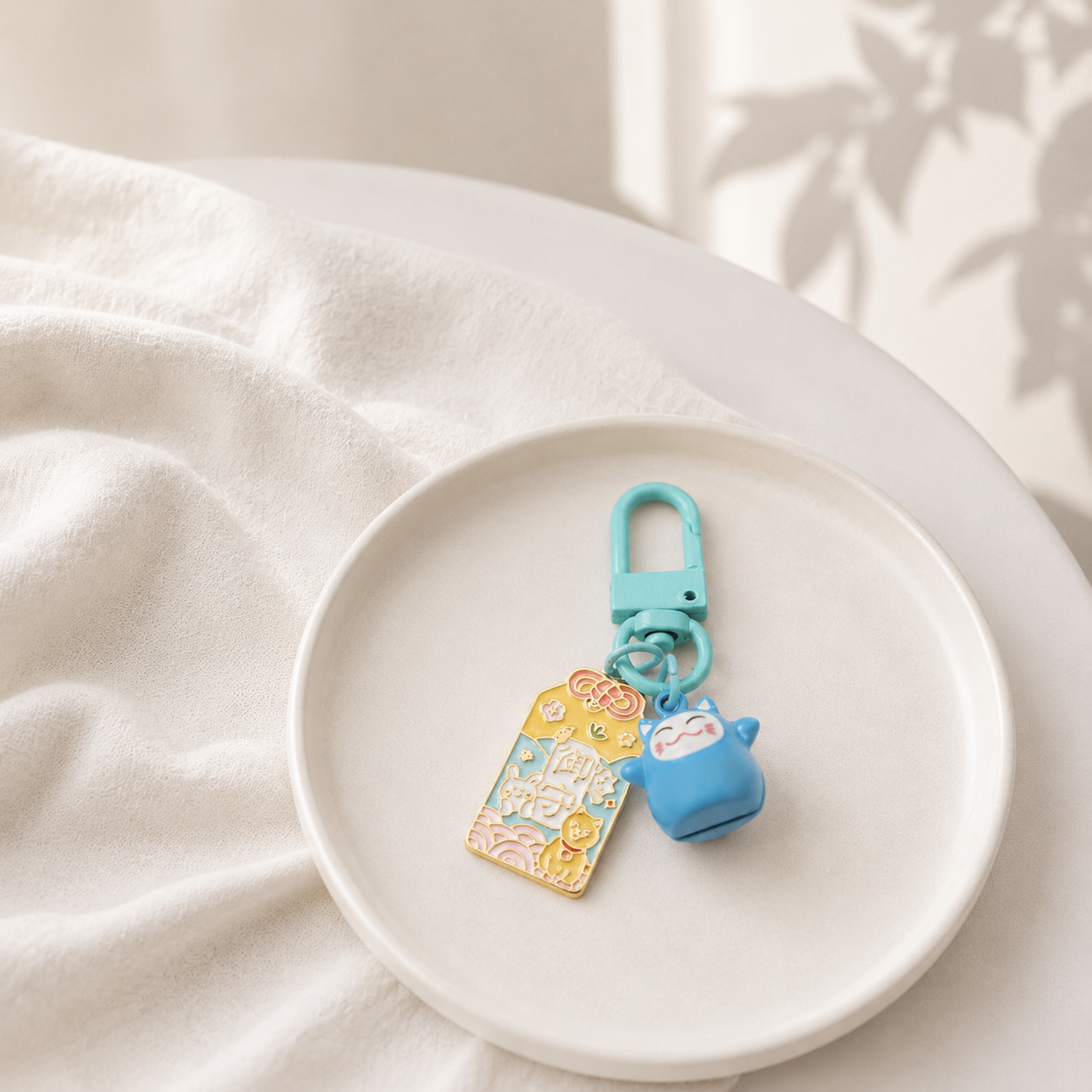 Omamori Lucky Cat Bell Charm | Pet Bells & Charms