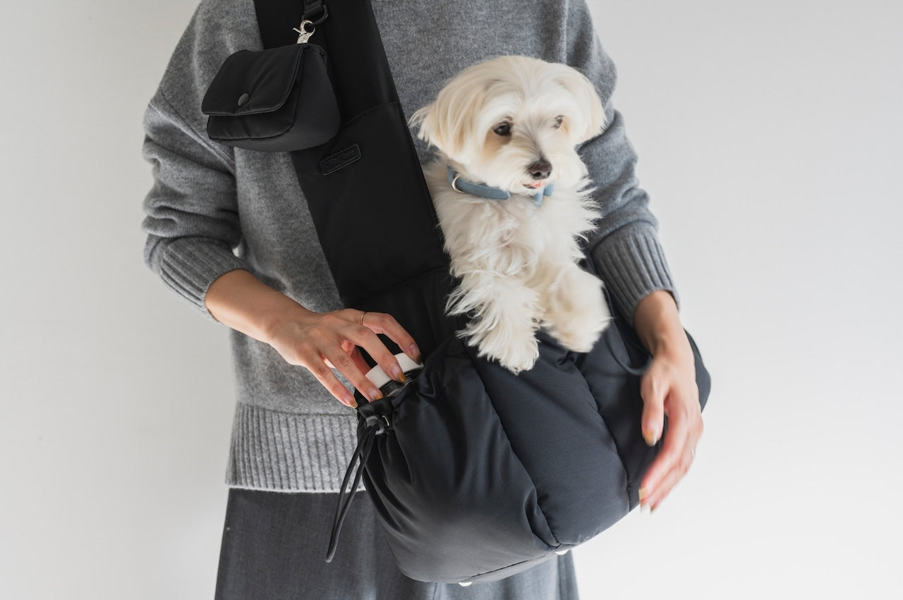 Quilted Essentials Pouch | Black