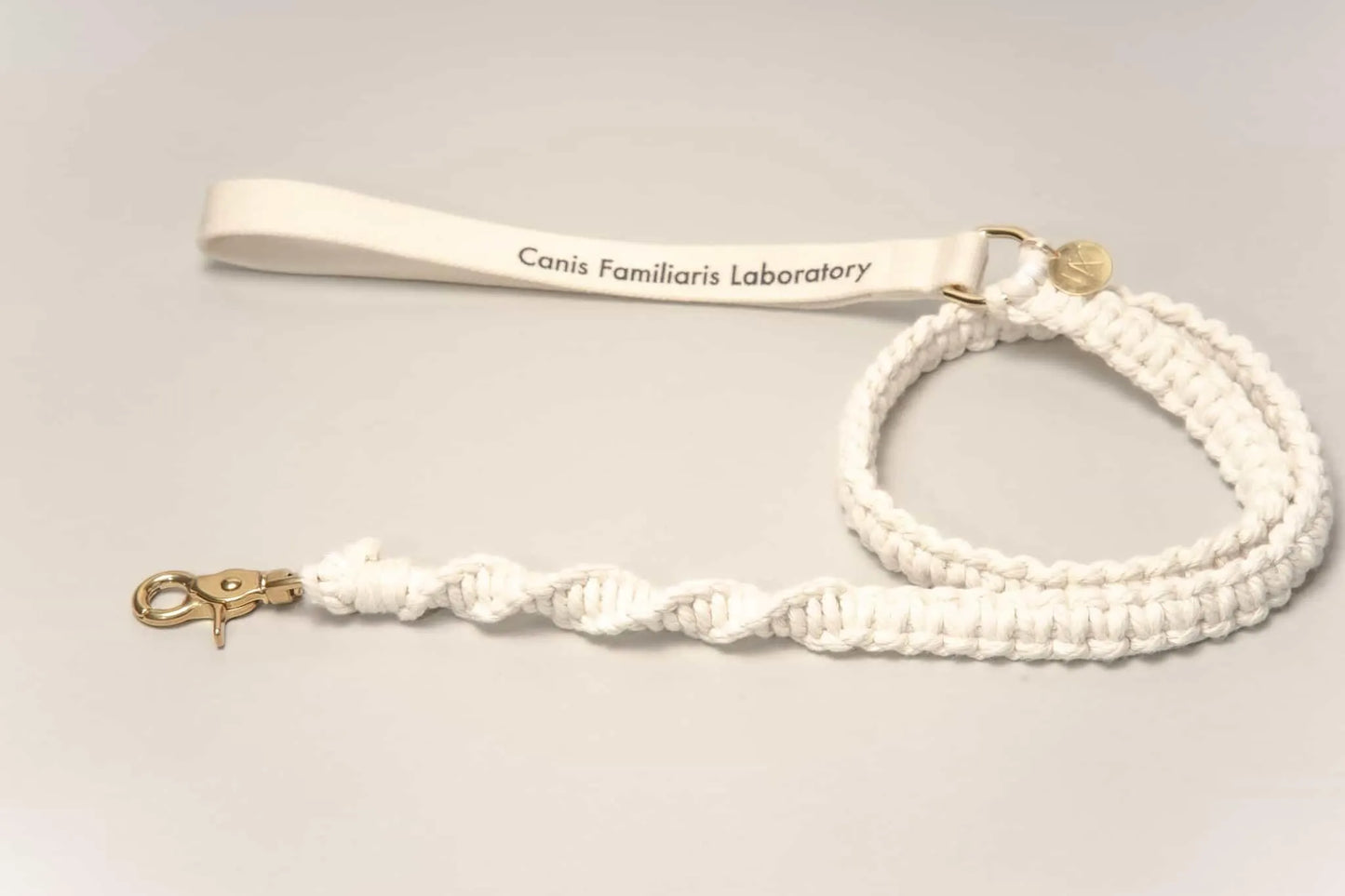 Macramé Leash - white