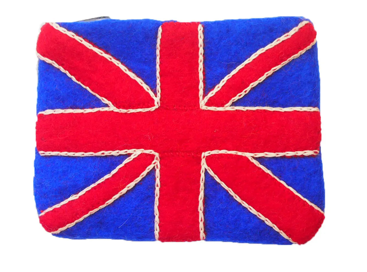 Handmade Felt Pouch - UNION JACK