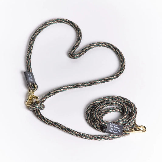 Hand Free Braid Leash - camo