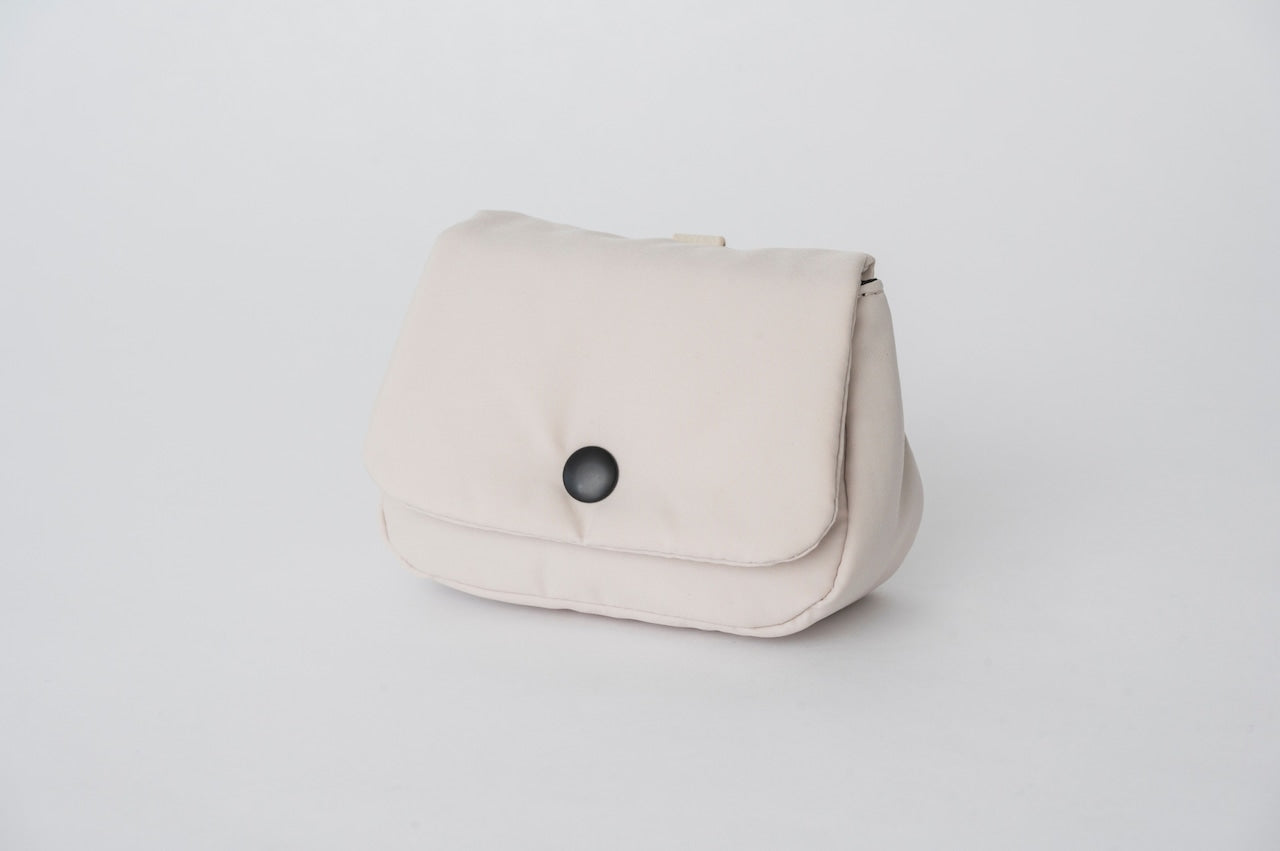 Quilted Essentials Pouch | Cream