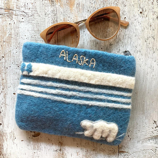 Handmade Felt Pouch - ALASKA