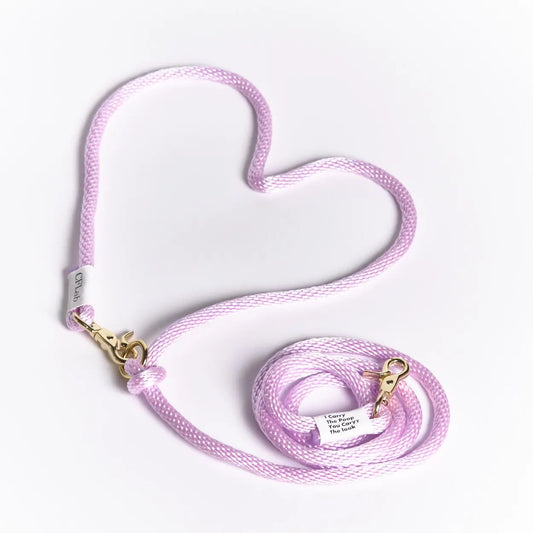 Hand Free Braid Leash - pink