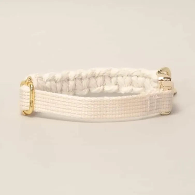 Macramé Collar - white