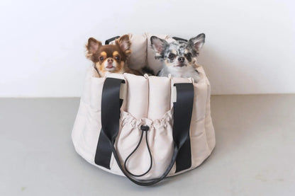 Fluffy 2-Way Drive Bed Carrier - cream