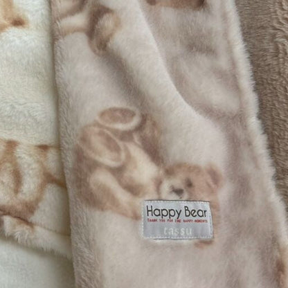 Happy Bear Blanket - beige