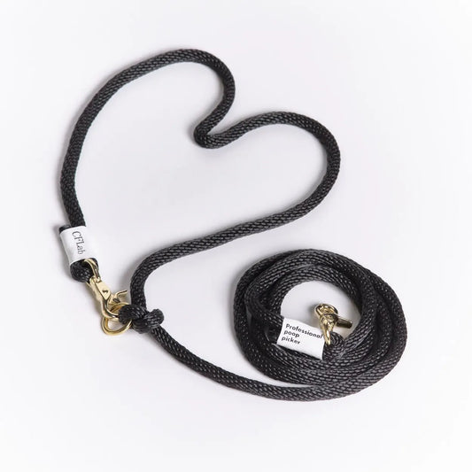 Hand Free Braid Leash - black