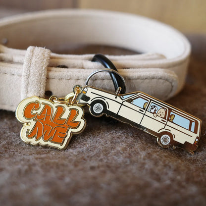 Dog & Key Charm - Car