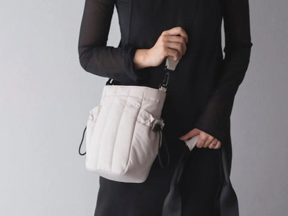 Fluffy Walking Shoulder Bag - cream