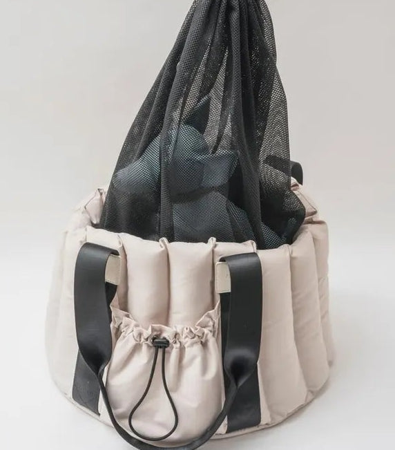Fluffy 2-Way Drive Bed Carrier - greige