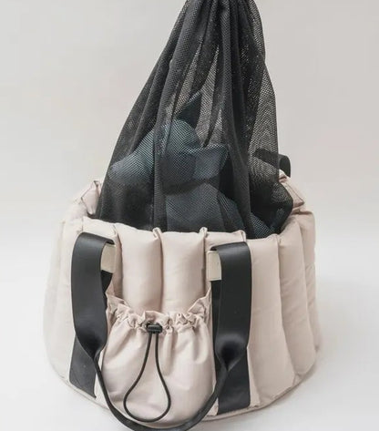 Fluffy 2-Way Drive Bed Carrier - greige