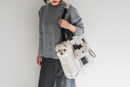 Quilted Essentials Pouch | Cream