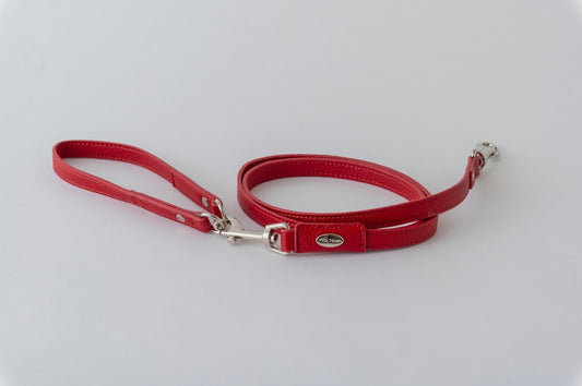 Red Snap-Handle Dog Leash | Small & Medium Dogs