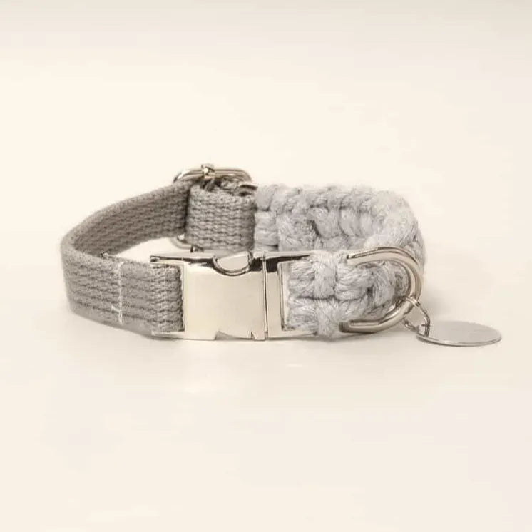 Macramé Collar - gray