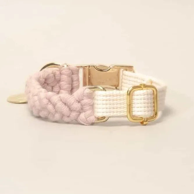 Macramé Collar - pink