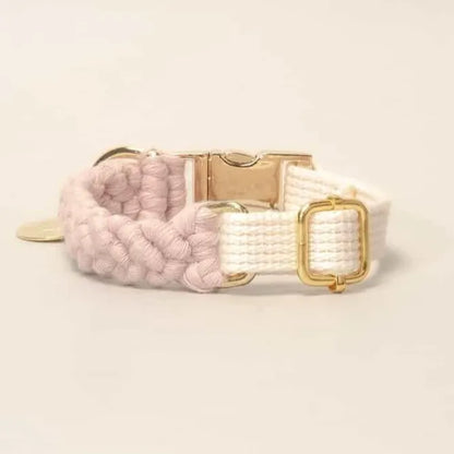 Macramé Collar - pink