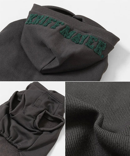 Brushed Back Fleece Dog Hoodie – Charcoal