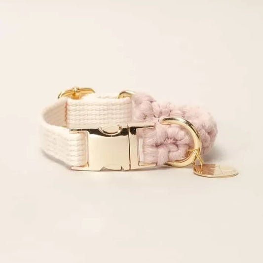 Macramé Collar - pink