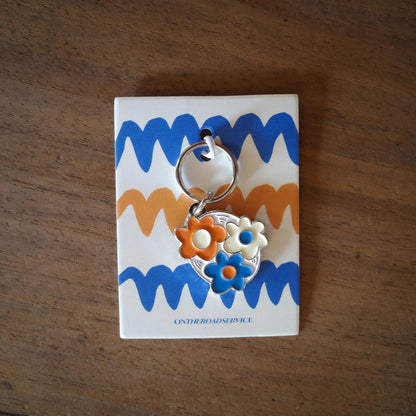 Dog & Key Charm - Flower