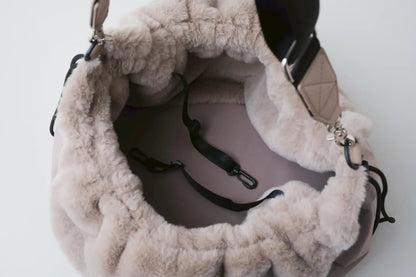 Fluffy 2-Way Bag - greige