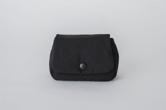 Quilted Essentials Pouch | Black