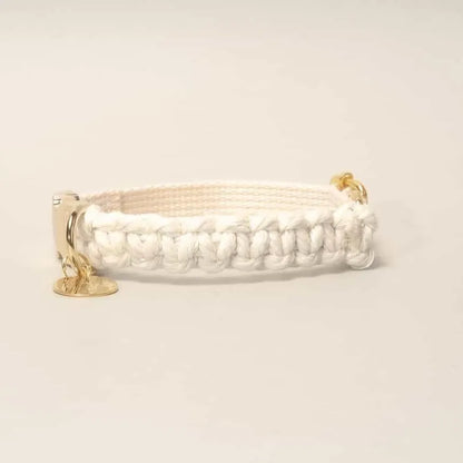 Macramé Collar - white