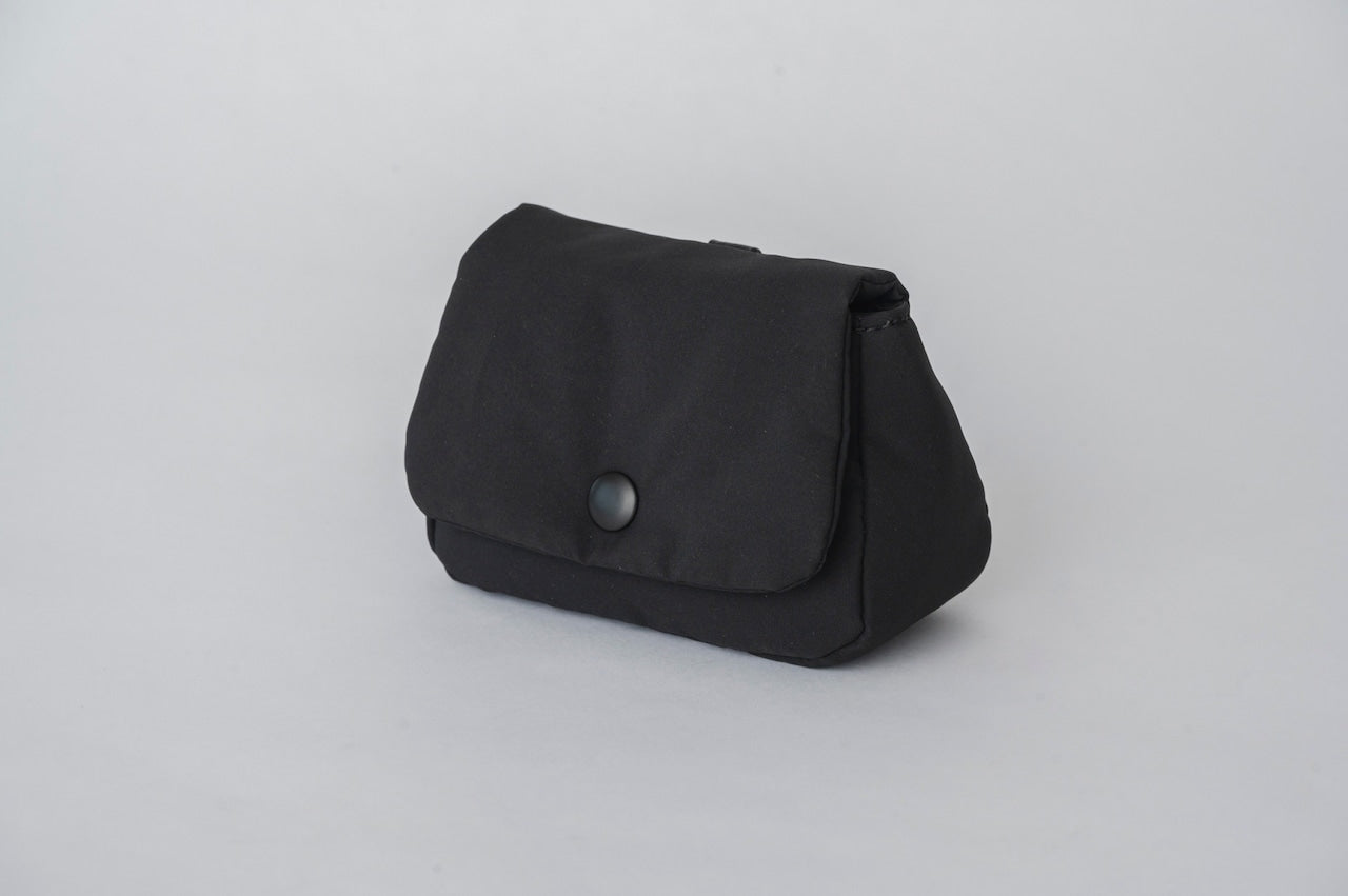 Quilted Essentials Pouch | Black