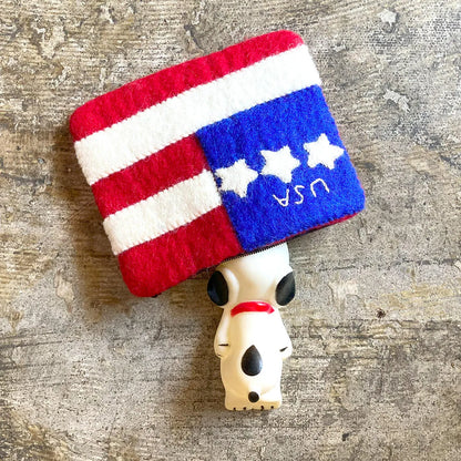 Handmade Felt Pouch - USA