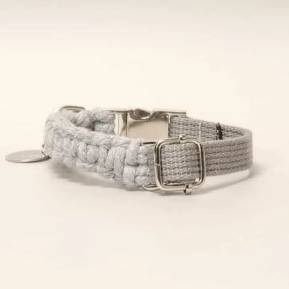 Macramé Collar - gray