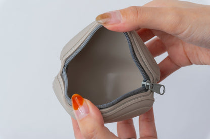 The Silicone Treat Pouch | Portable Snack Case | Beige