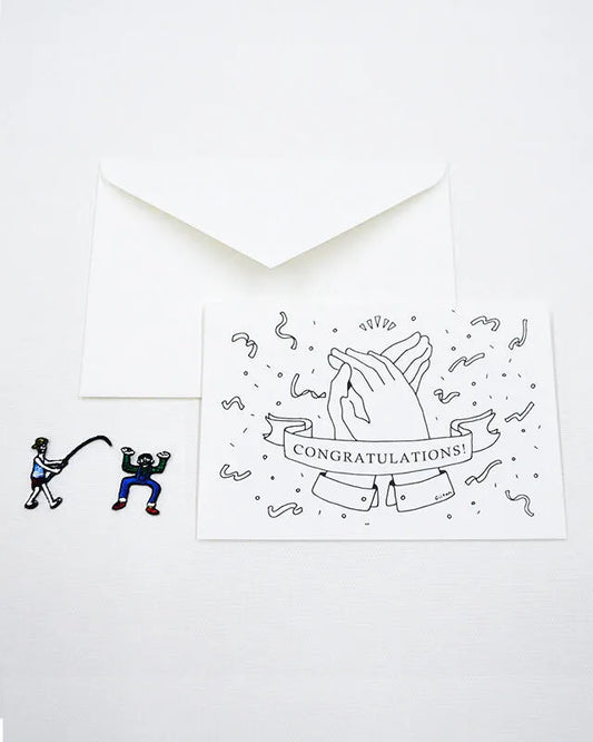 Congratulations Card + Patch (Monochrome Edition)