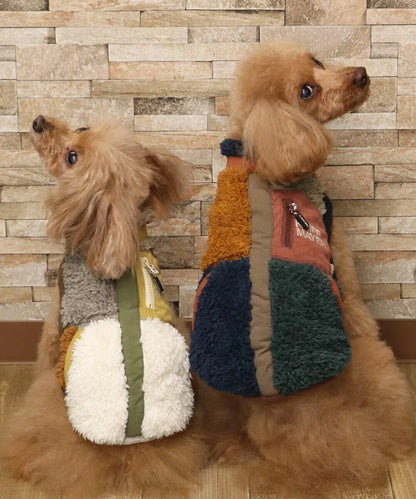 Warm Shaggy Boa Dog Vest - Mulit Color