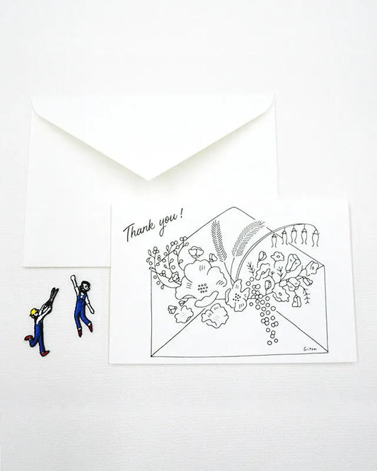 Thank You Card + Patch (Monochrome Edition)