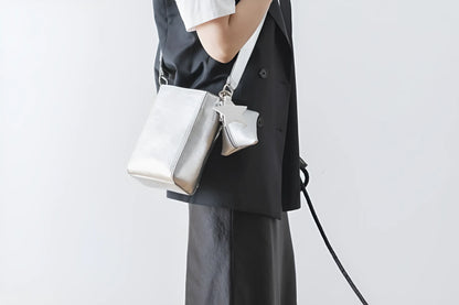 Ensemble Walking Shoulder Bag - silver