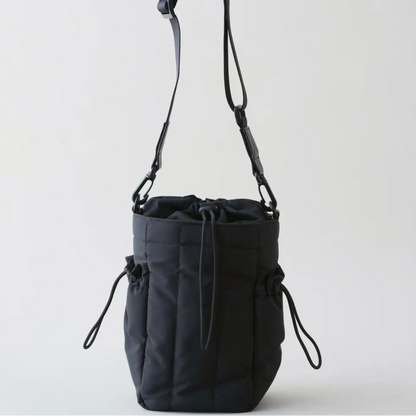 Fluffy Walking Shoulder Bag - black