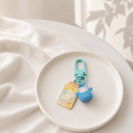 Omamori Lucky Cat Bell Charm | Pet Bells & Charms