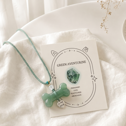 Green Aventurine Bone Necklace