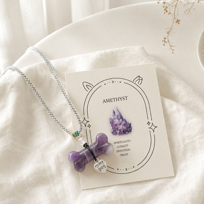 Amethyst Collar Charm