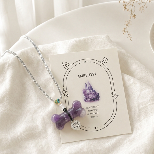 Amethyst Collar Charm