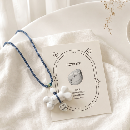 Howlite Bone Necklace