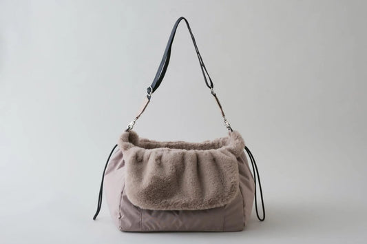Fluffy 2-Way Bag - greige
