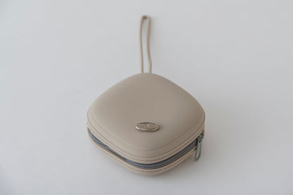 The Silicone Treat Pouch | Portable Snack Case | Beige