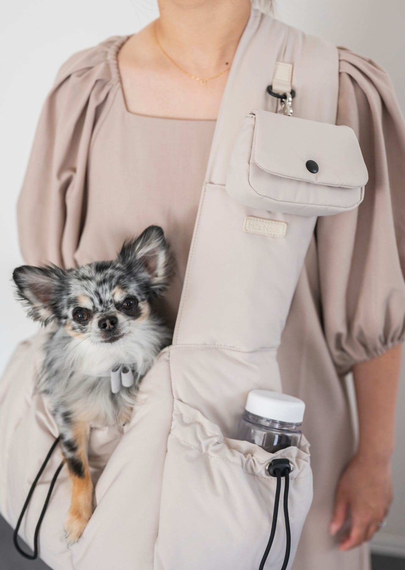 Quilted Essentials Pouch | Cream