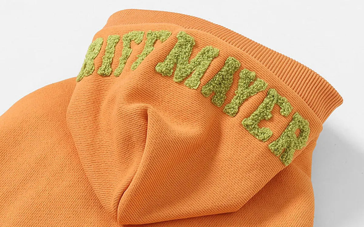 Brushed Back Fleece Dog Hoodie – Orange