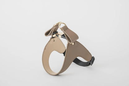 Ribbon Leather Harness - greige