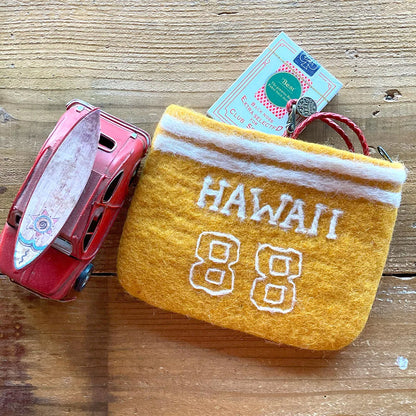 Handmade Felt Pouch - HAWAII