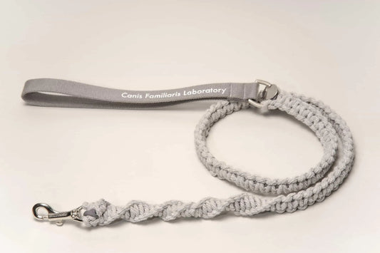 Macramé Leash - gray