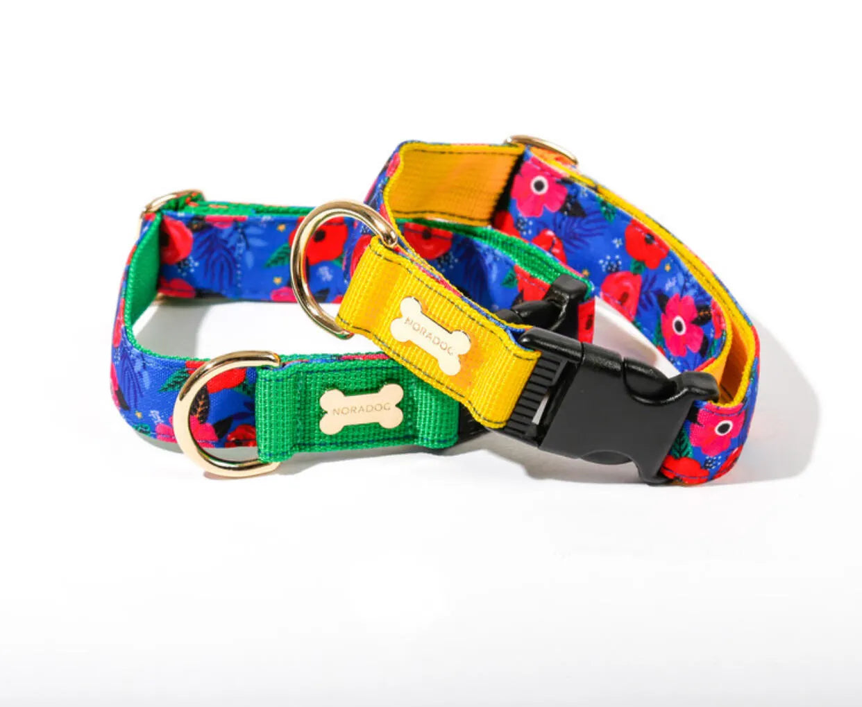 Character Collar - blue garden